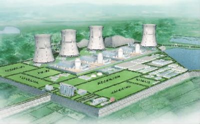 小墨山核電廠效果圖。（本版圖片由湖南核電有限公司提供）